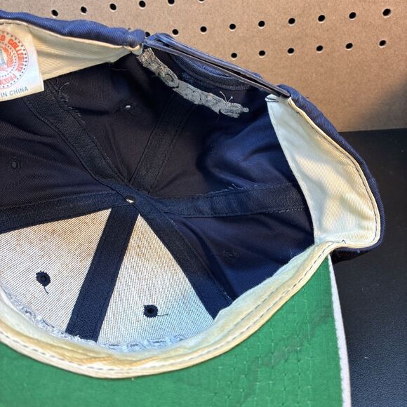 Vintage 90s Georgetown Hoyas Snapback Hat Cap NCAA Trucker Blue - Picture 12 of 12